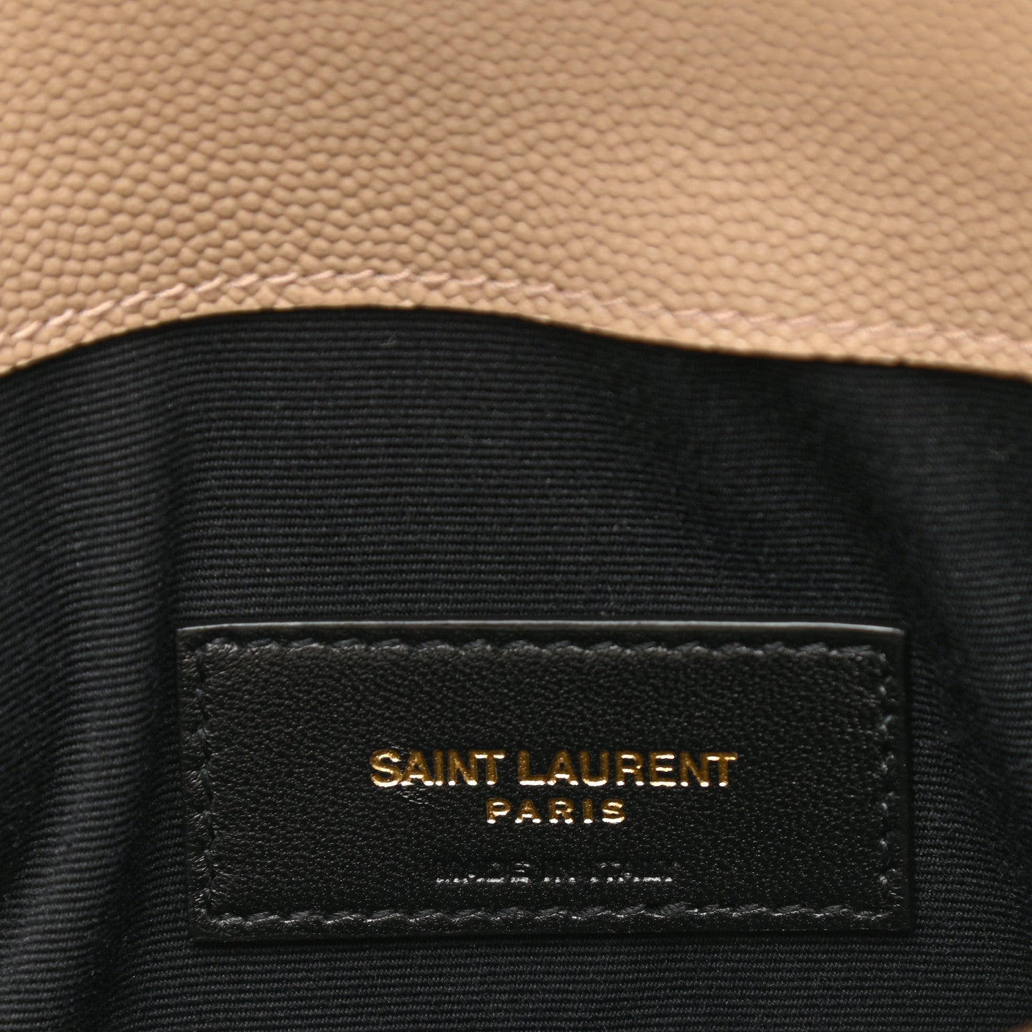 Saint Laurent Grain De Poudre Uptown Pouch Dark Beige 6 of 8