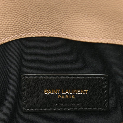 Saint Laurent Grain De Poudre Uptown Pouch Dark Beige 6 of 8