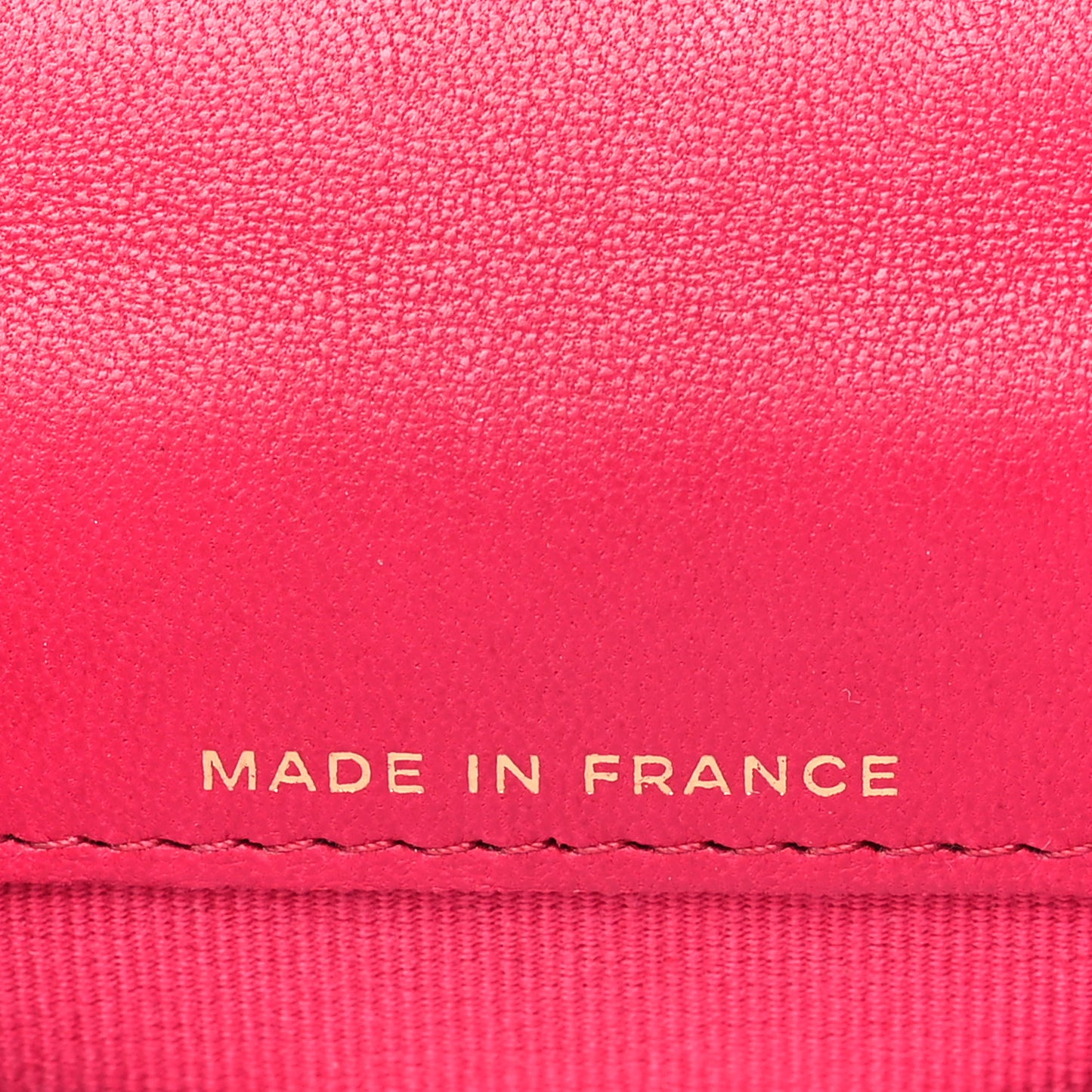 Lambskin Quilted Top Handle Flap Coin Purse With Chain Dark Pink
