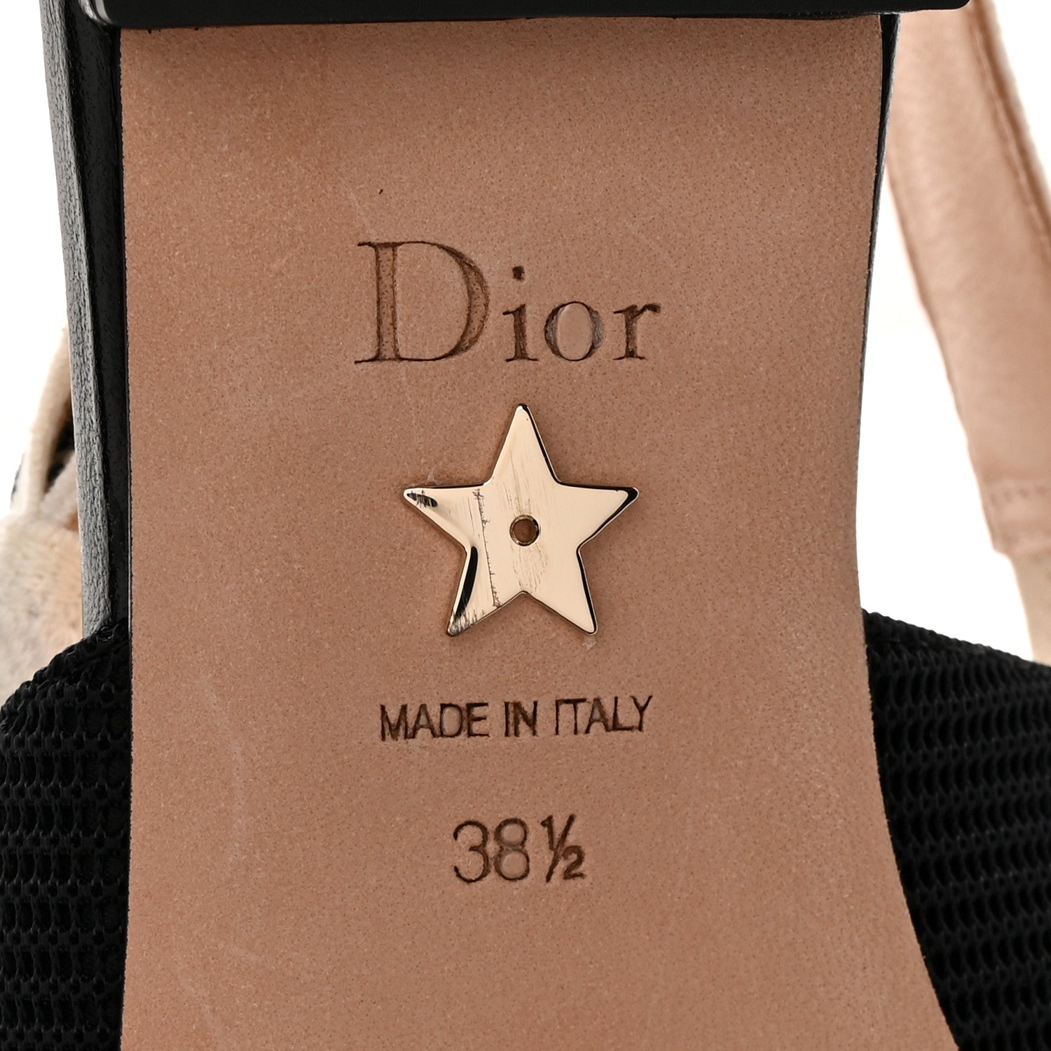 Christian Dior Technical Canvas Ribbon J'Adior Slingback Ballet Flats 38.5 Black 6 of 14