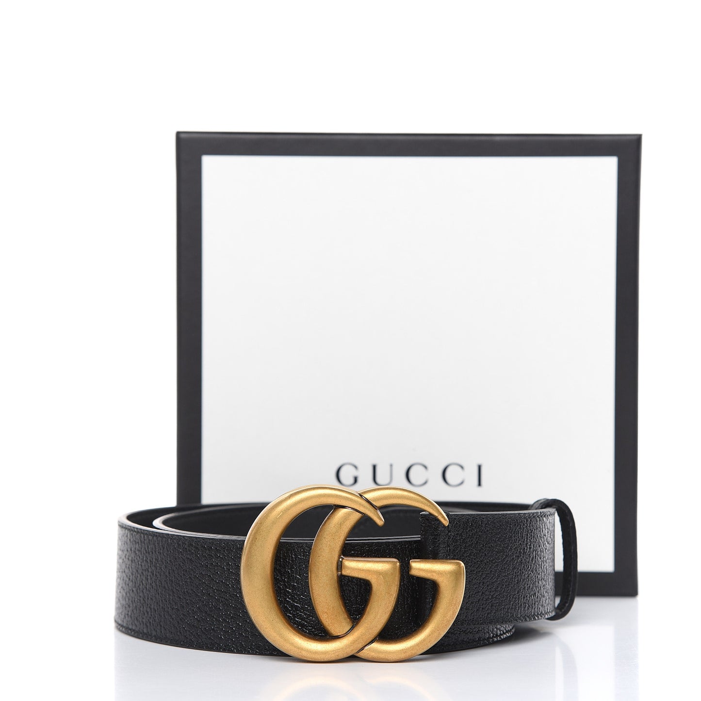 Textured Calfskin Double G 40mm Belt 95 38 Black