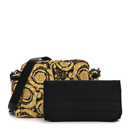 Versace Nylon Baroque Diaper Bag Black 1 of 11