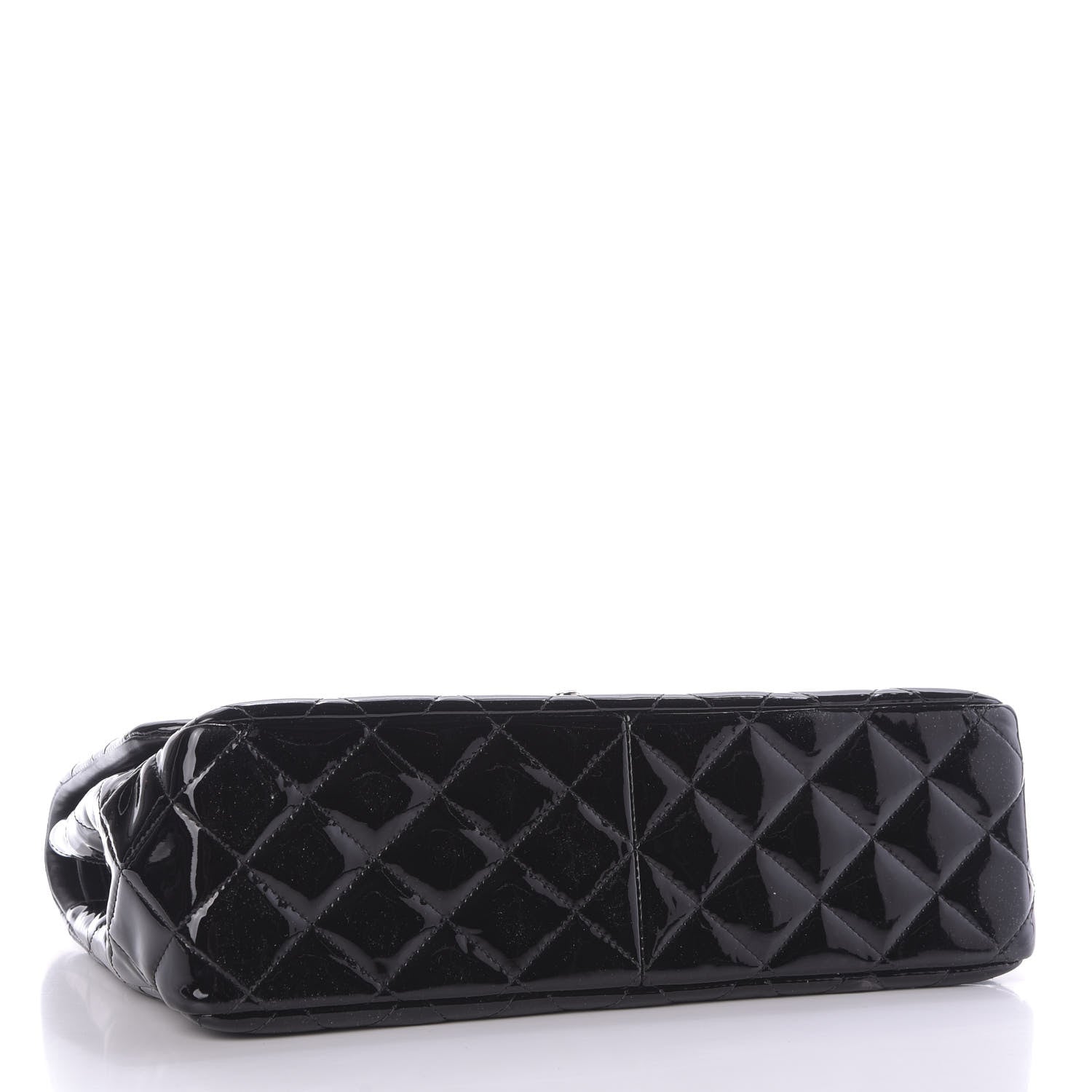 Chanel Patent Quilted Jumbo Double Flap Black 4 of 9