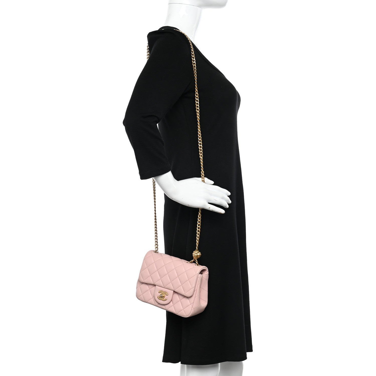 Chanel Lambskin Quilted Mini Sweet Camellia Flap Light Pink 2 of 11