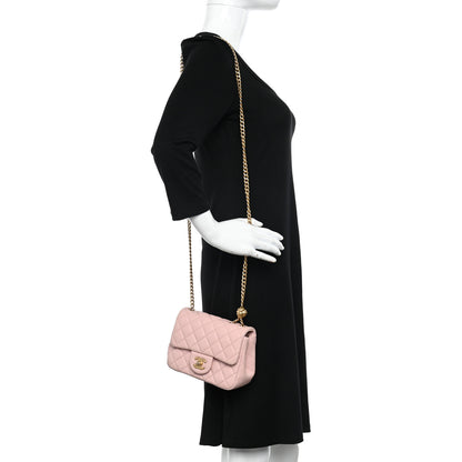 Chanel Lambskin Quilted Mini Sweet Camellia Flap Light Pink 2 of 11