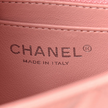 Chanel Patent Calfskin Quilted Mini Rectangular Flap Light Pink 6 of 15