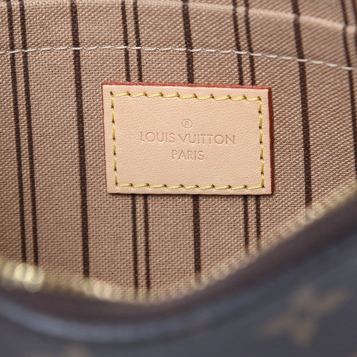Louis Vuitton Monogram Neverfull MM GM Pochette 6 of 7