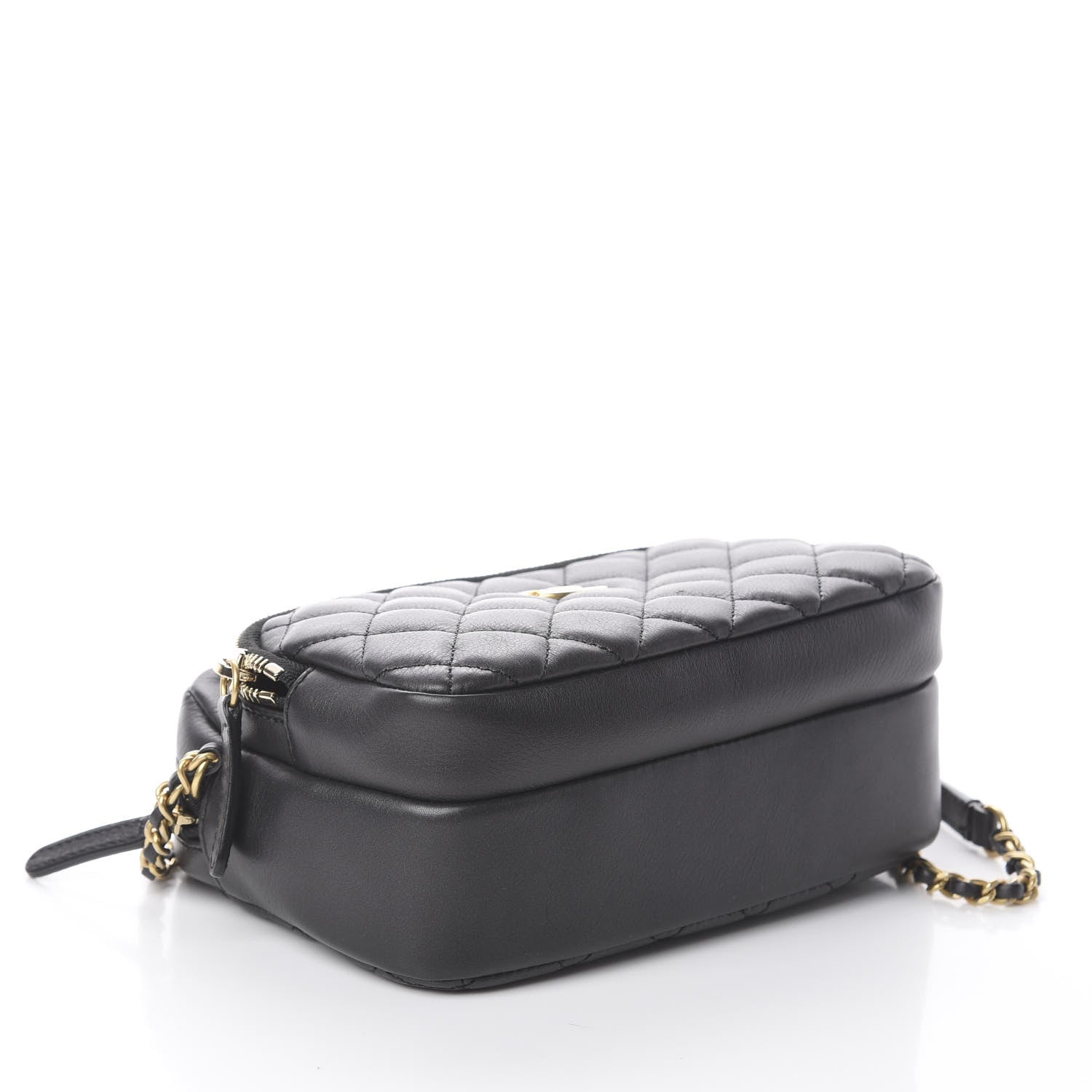 Chanel Calfskin Quilted Day Trips Camera Case Black 3 of 9