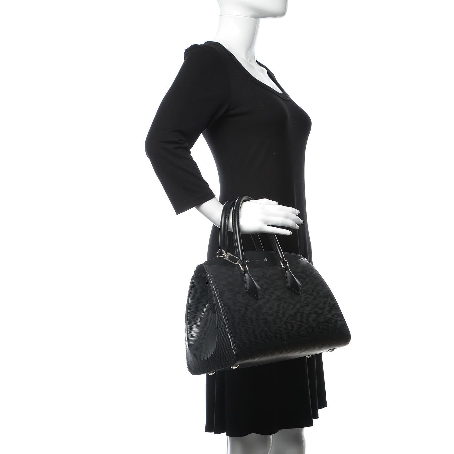 Louis Vuitton Epi Soufflot MM Black 3 of 13