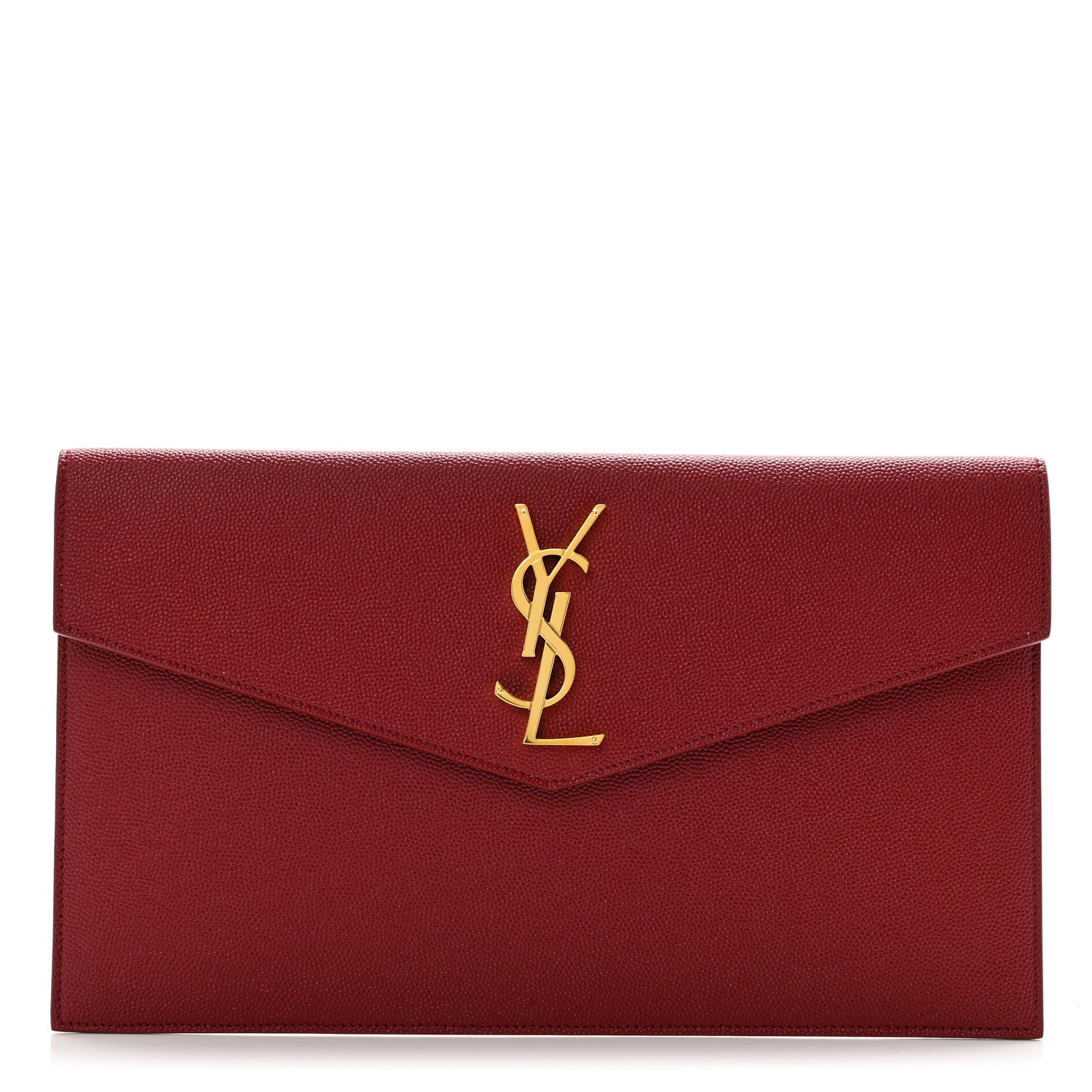 Saint Laurent Grain De Poudre Uptown Pouch Opyum Red 1 of 9