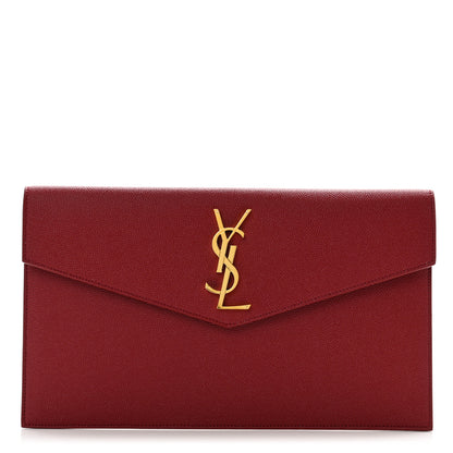 Saint Laurent Grain De Poudre Uptown Pouch Opyum Red 1 of 9