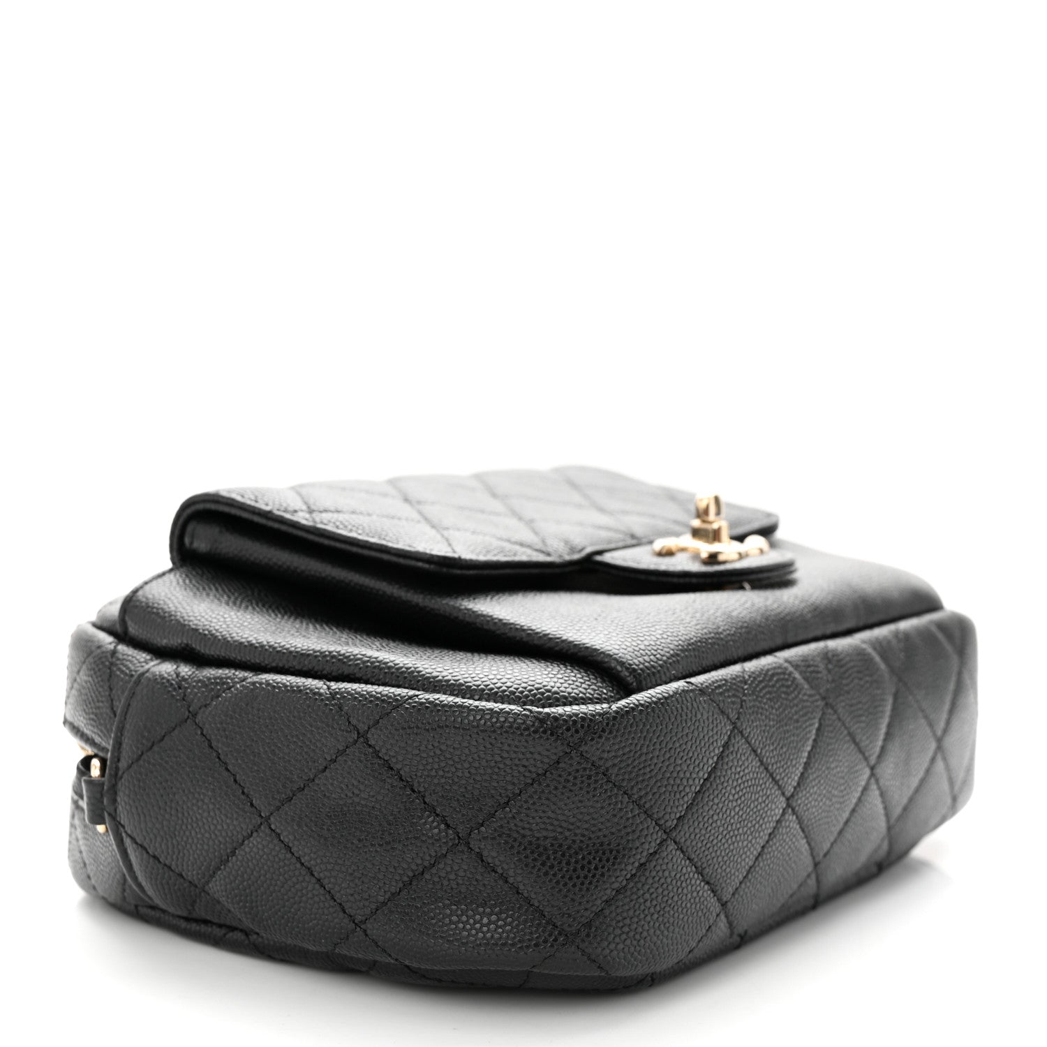 Chanel Caviar Quilted CC Day Camera Case Black 4 of 11