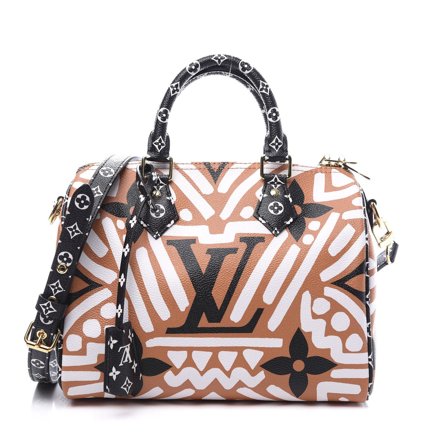 Monogram Giant Crafty Speedy Bandouliere 25 Creme Caramel