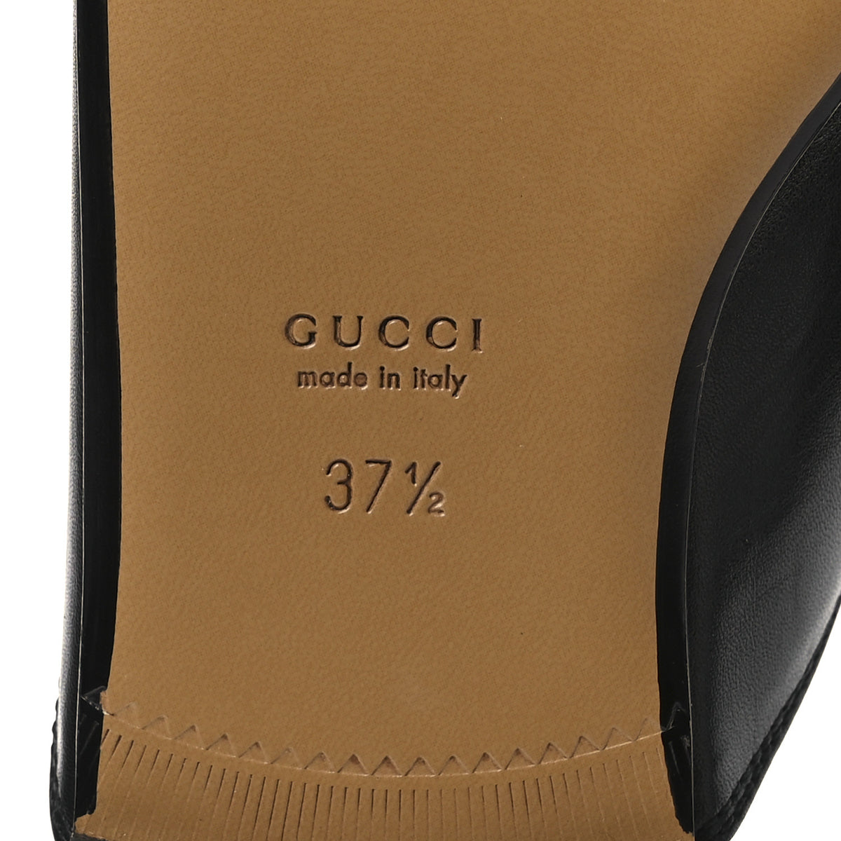 Gucci Calfskin Womens Princetown Slippers 37.5 Black 8 of 11