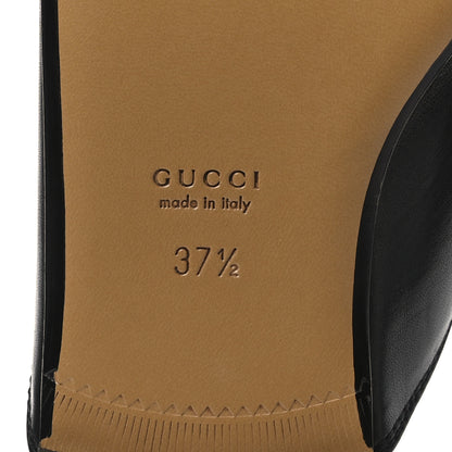 Gucci Calfskin Womens Princetown Slippers 37.5 Black 8 of 11