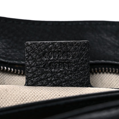 Gucci Calfskin Large GG Marmont Shoulder Bag Black 7 of 17