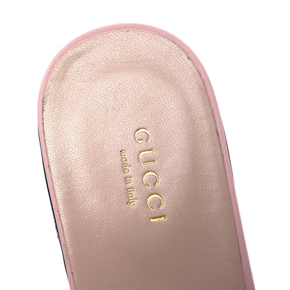 Gucci Cosmos Softy Calfskin Interlocking G Cut Out Slide Sandals 39 Candy Cotton 11 of 14