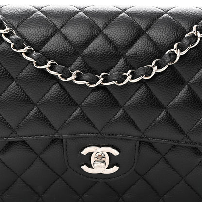 Chanel Caviar Quilted Medium Double Flap Black 8 of 10