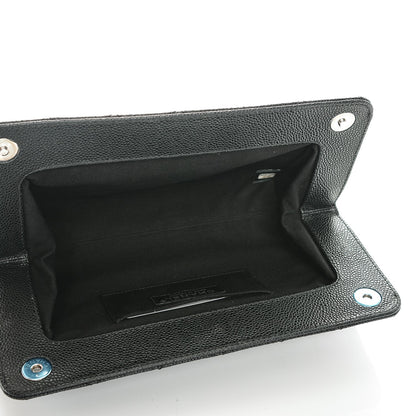 Chanel Caviar Quilted CC Large Clutch Black 5 of 7