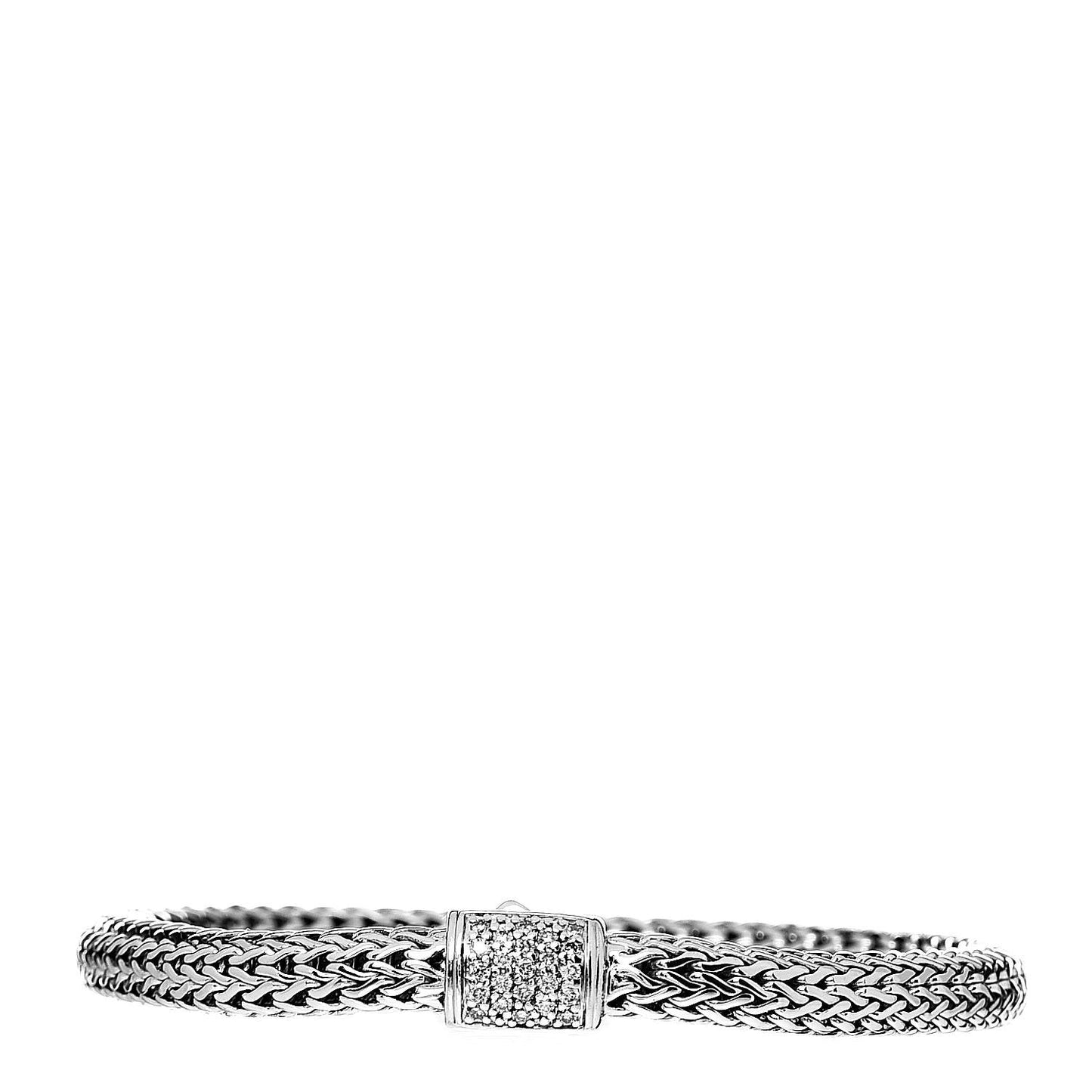 Sterling Silver Diamond 5mm Classic Chain Bracelet