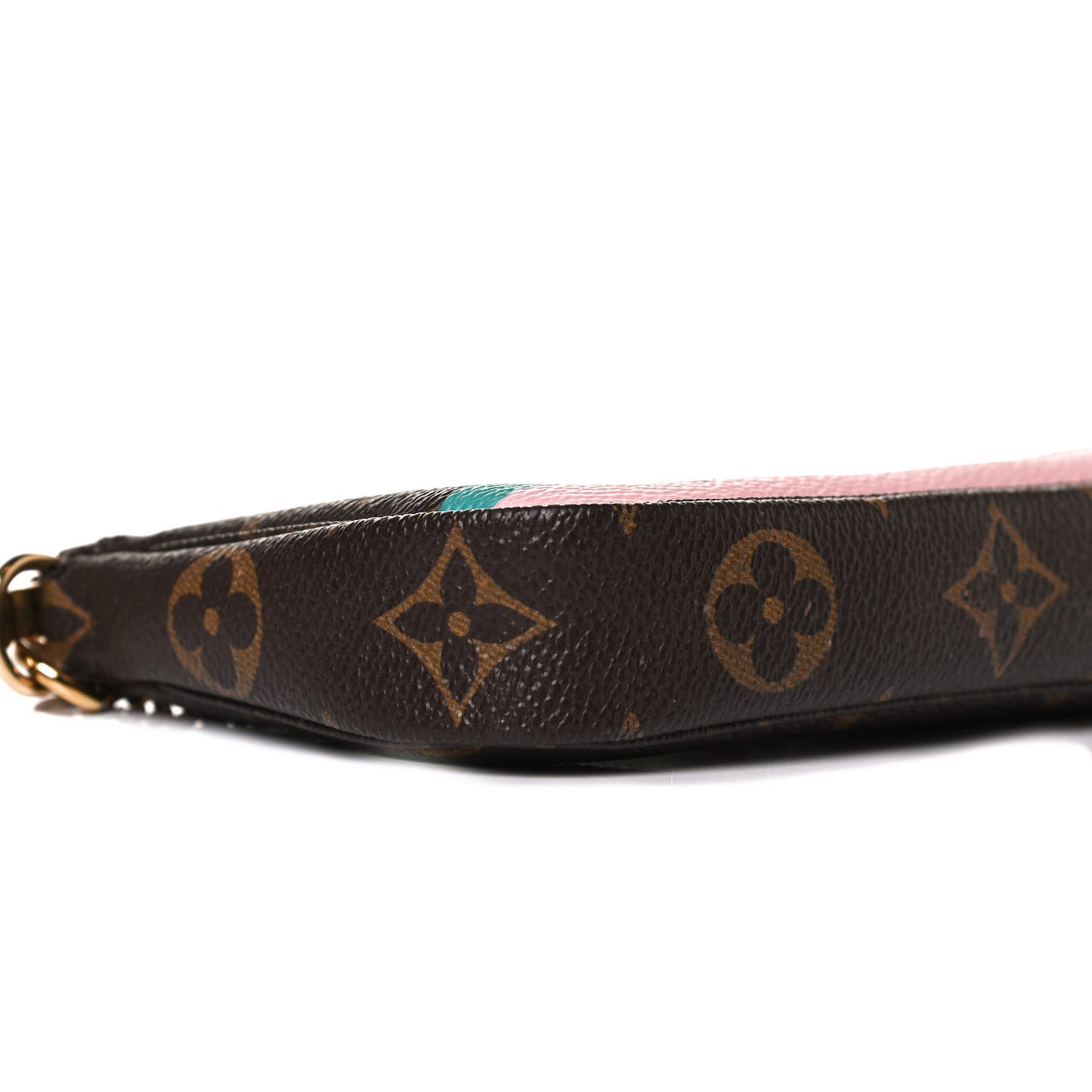 Monogram 2016 Christmas Animation Mini Pochette Accessories Rose Ballerine