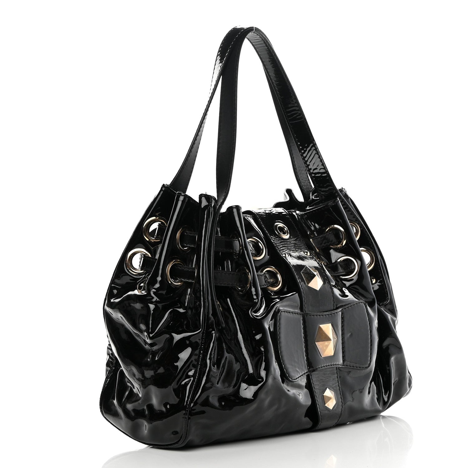 Jimmy Choo Patent Ramona Black 3 of 12