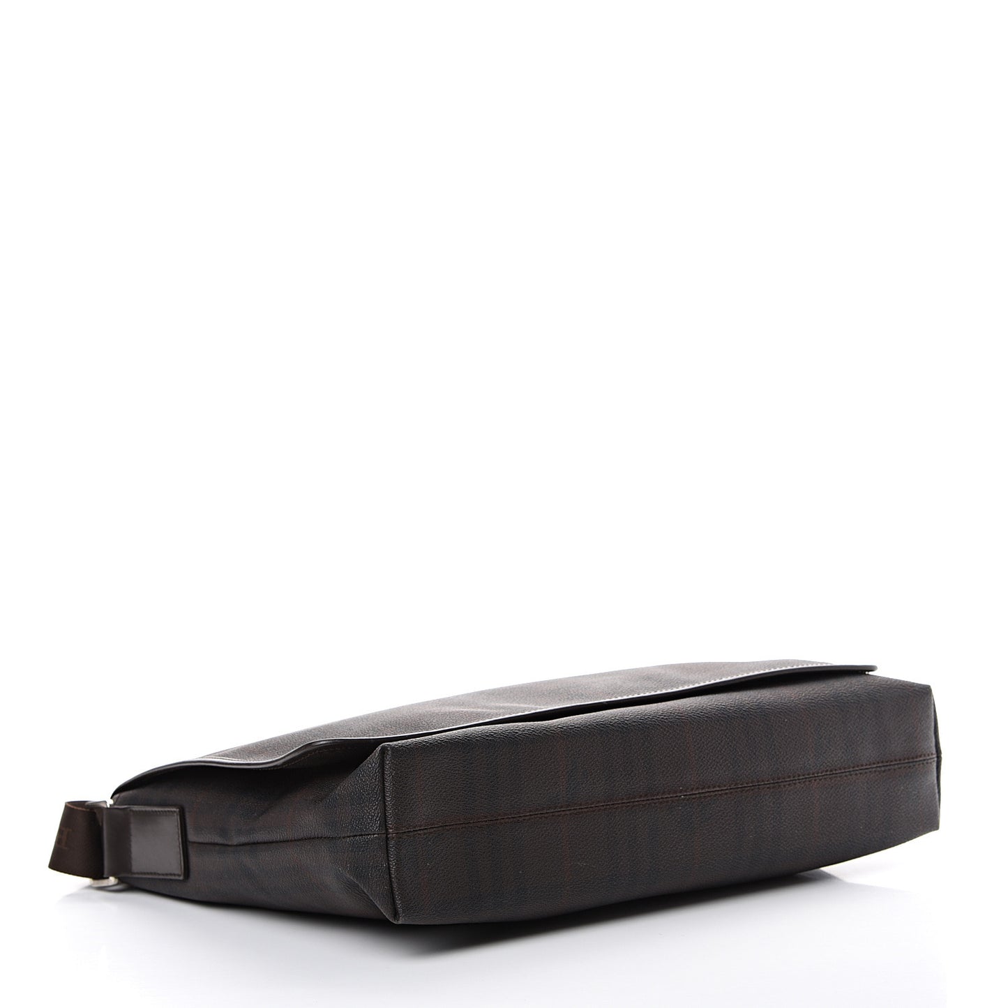 Smoked Haymarket Check Messenger Bag Brown