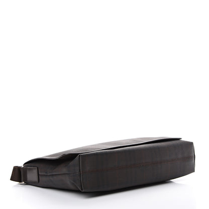 Burberry Smoked Haymarket Check Messenger Bag Brown 3 of 16