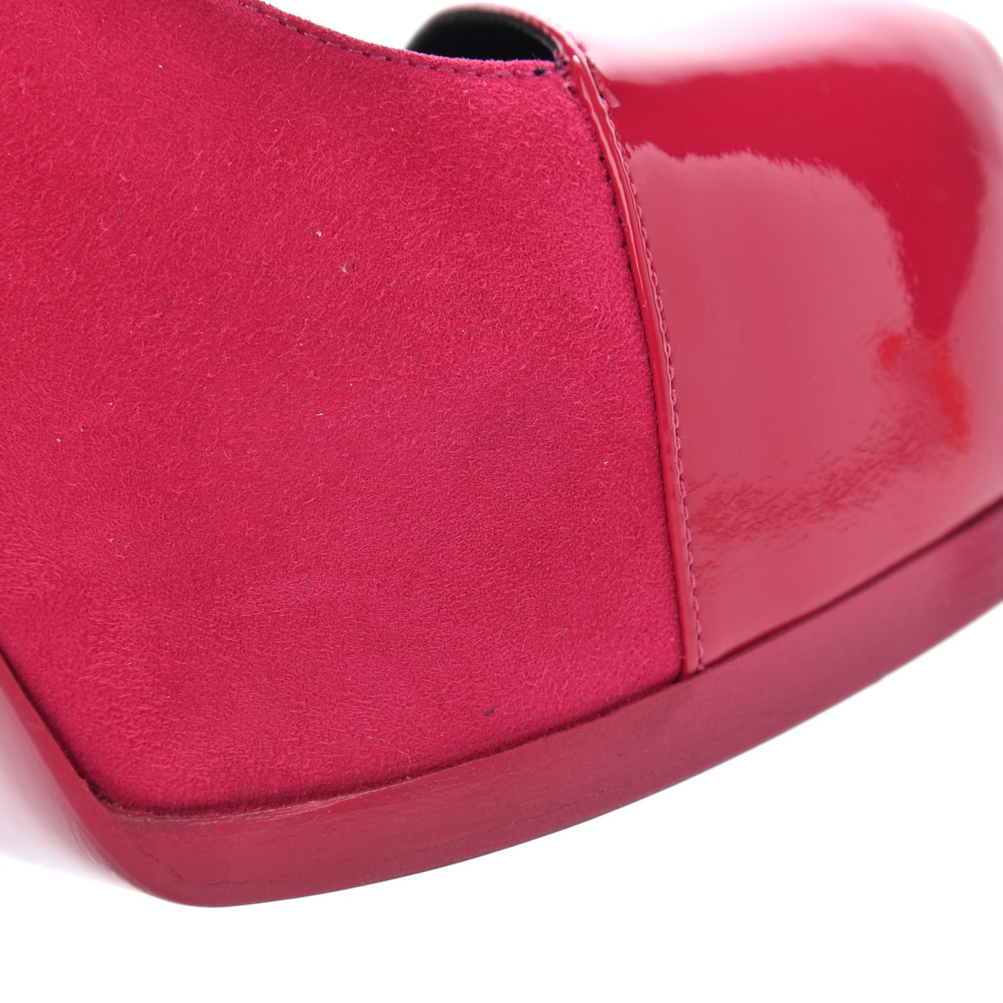 Suede Vitello Vernice Tribtoo 105 Platform Pumps 38 Fuchsia