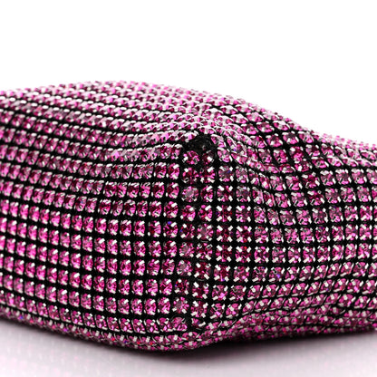 Alexander Wang Mesh Crystal Rhinestone Mini Heiress Pouch Pink 9 of 10