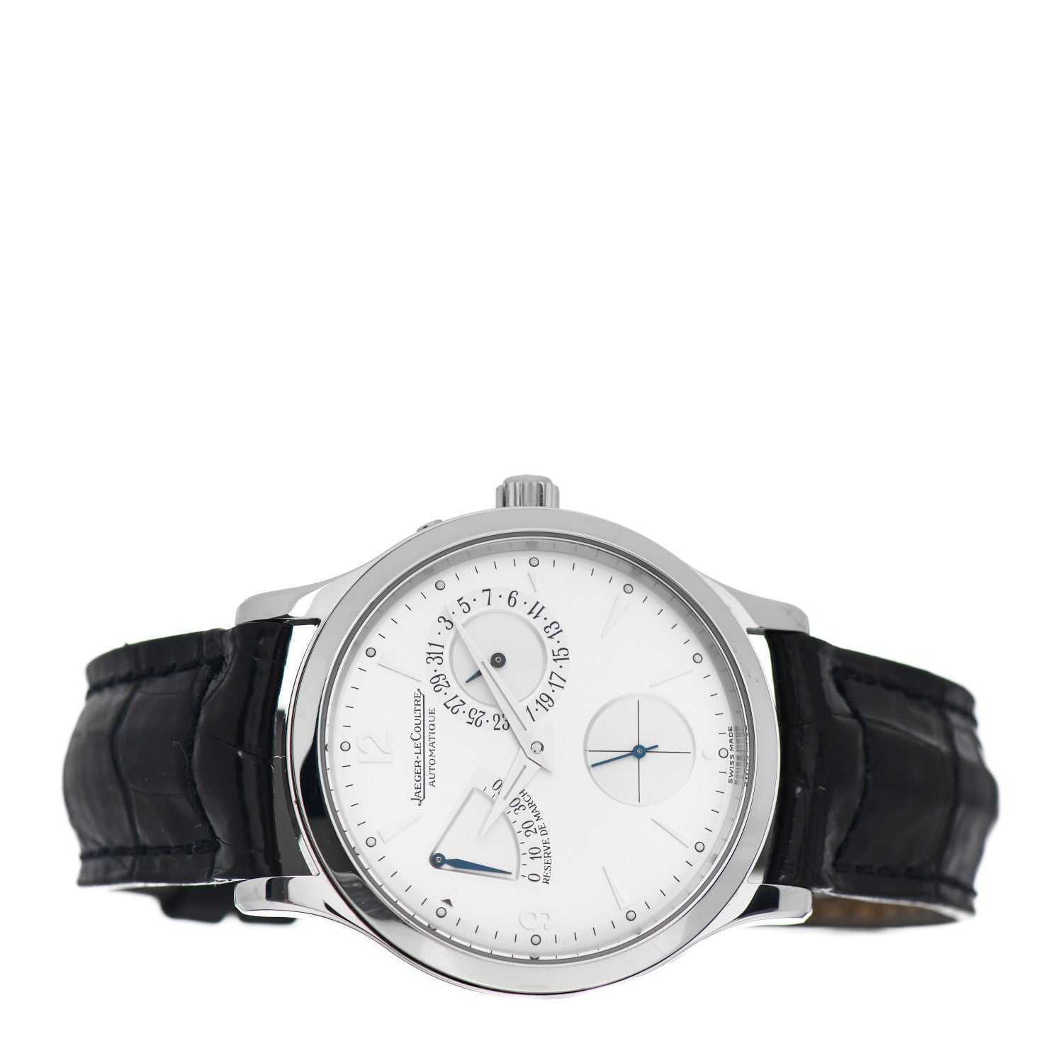 Jaeger-LeCoultre Stainless Steel Alligator 37mm Master Control Reserve de Marche Automatic Watch Q1378420 2 of 4