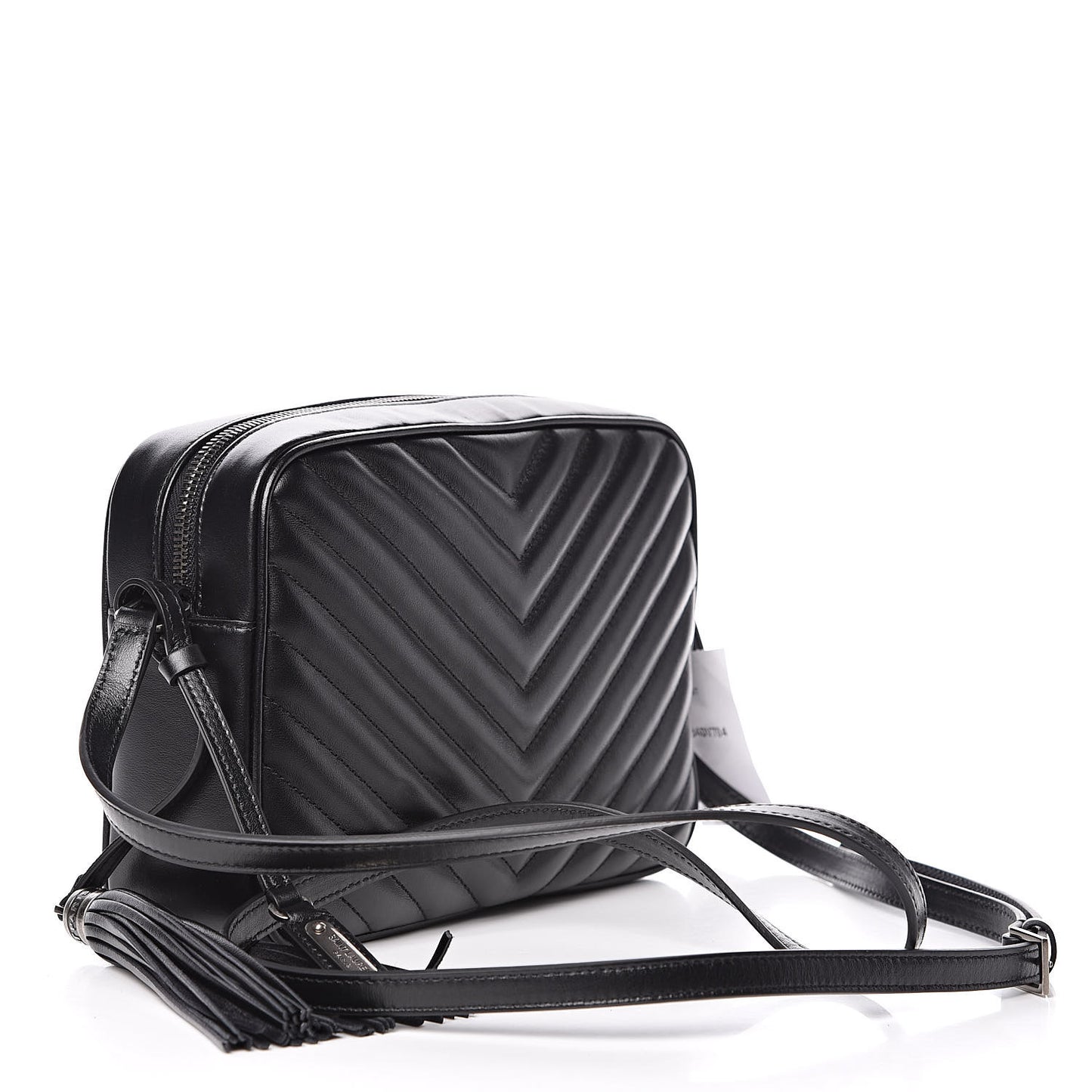 Calfskin Matelasse Monogram Lou Camera Bag Black