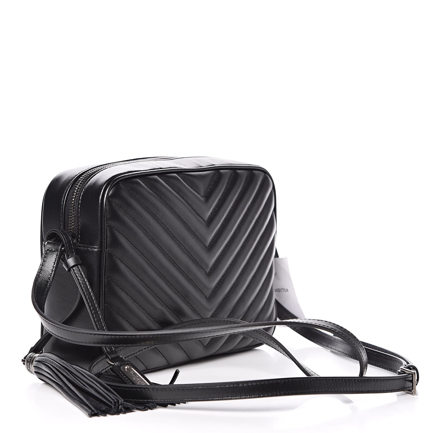 Saint Laurent Calfskin Matelasse Monogram Lou Camera Bag Black 3 of 11