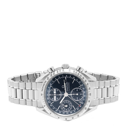 Omega Stainless Steel 39mm Speedmaster Triple Calendar Chronograph Automatic Watch Blue 3523.80 2 of 4
