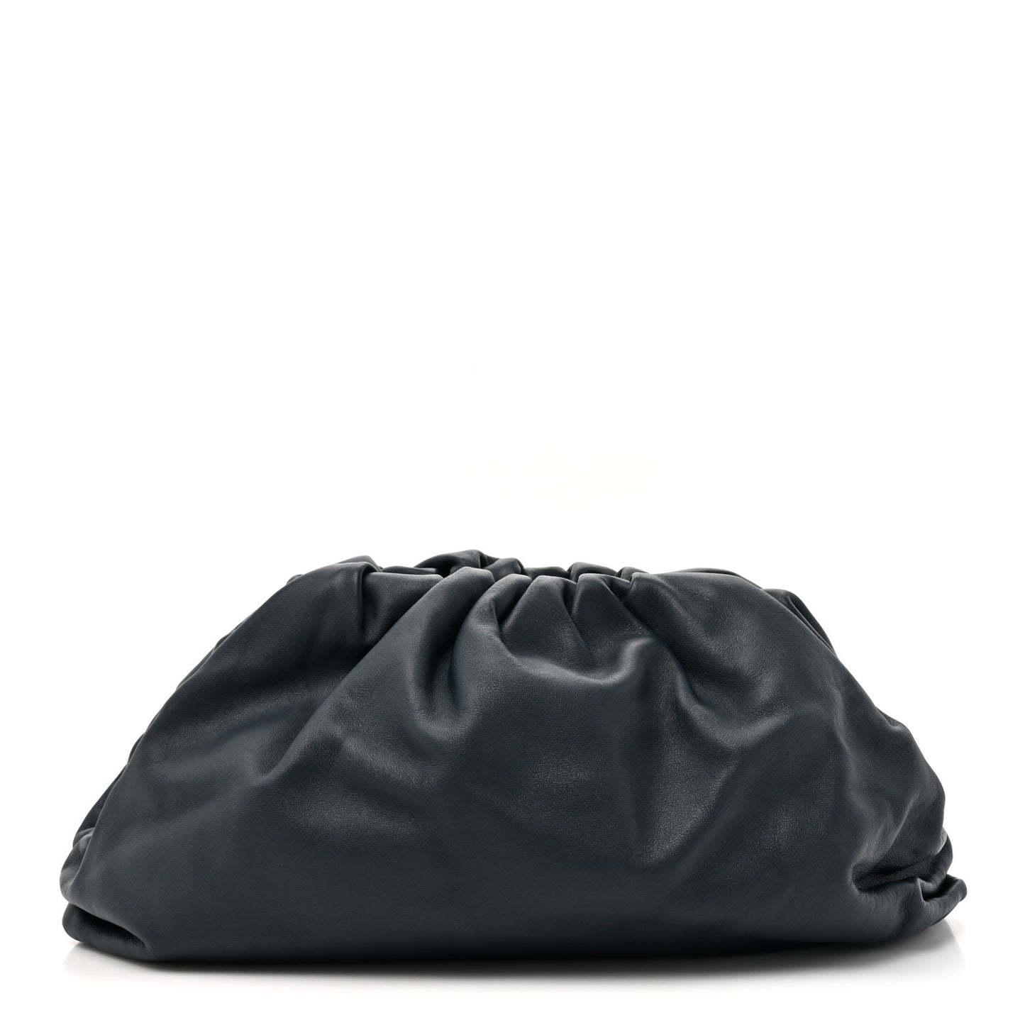 Smooth Butter Calf The Pouch Oversized Clutch Deep Blue