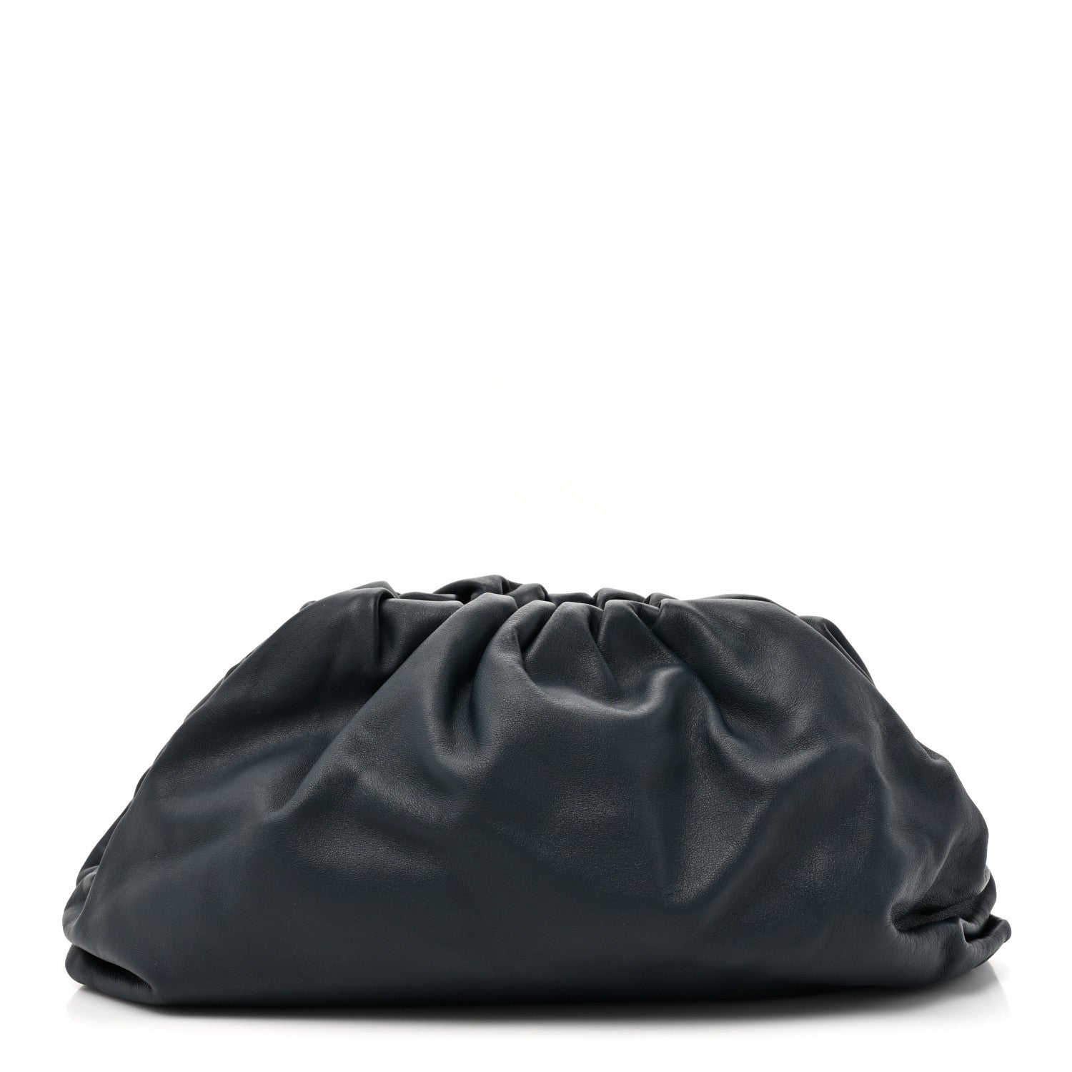 Bottega Veneta Smooth Butter Calf The Pouch Oversized Clutch Deep Blue 1 of 10