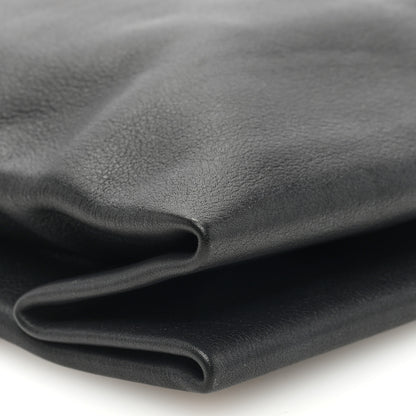 The Row Smooth Calfskin Small Lunch Bag Black Black 8 of 9