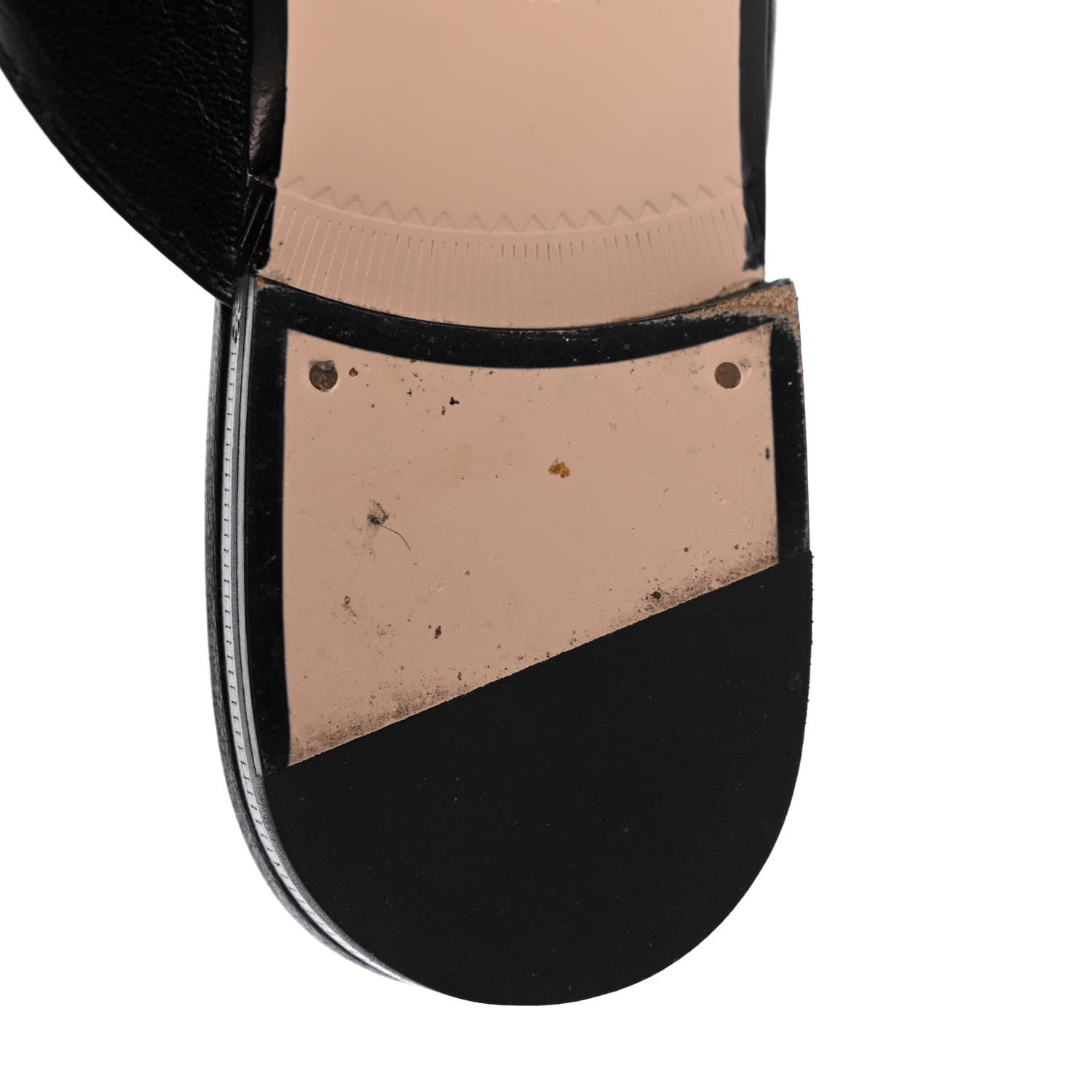Gucci Goatskin Bee Star Embroidered Womens Princetown Slippers 37.5 Black 11 of 12