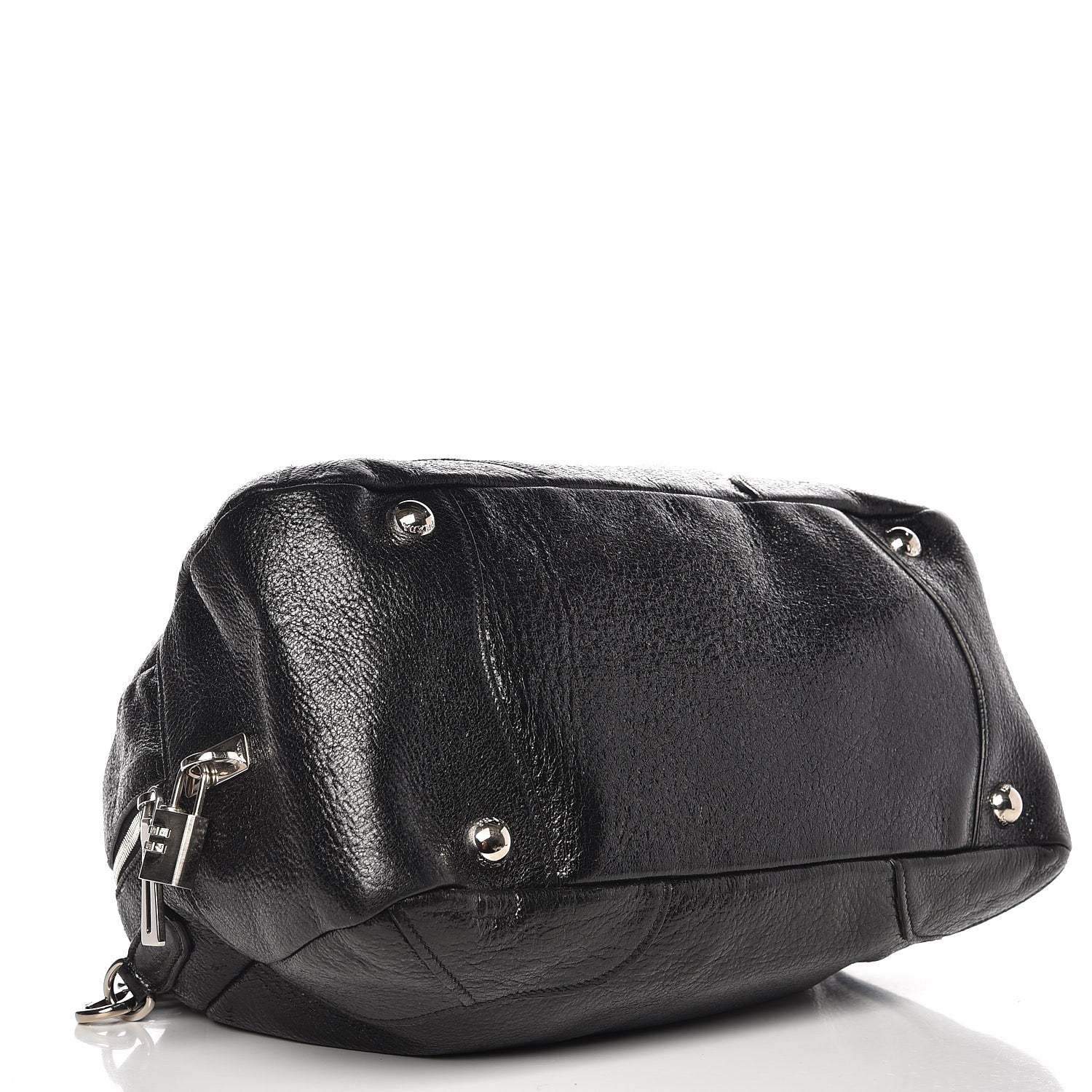 Prada Cervo Lux Chain Shoulder Bag Black 4 of 7