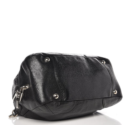Prada Cervo Lux Chain Shoulder Bag Black 4 of 7