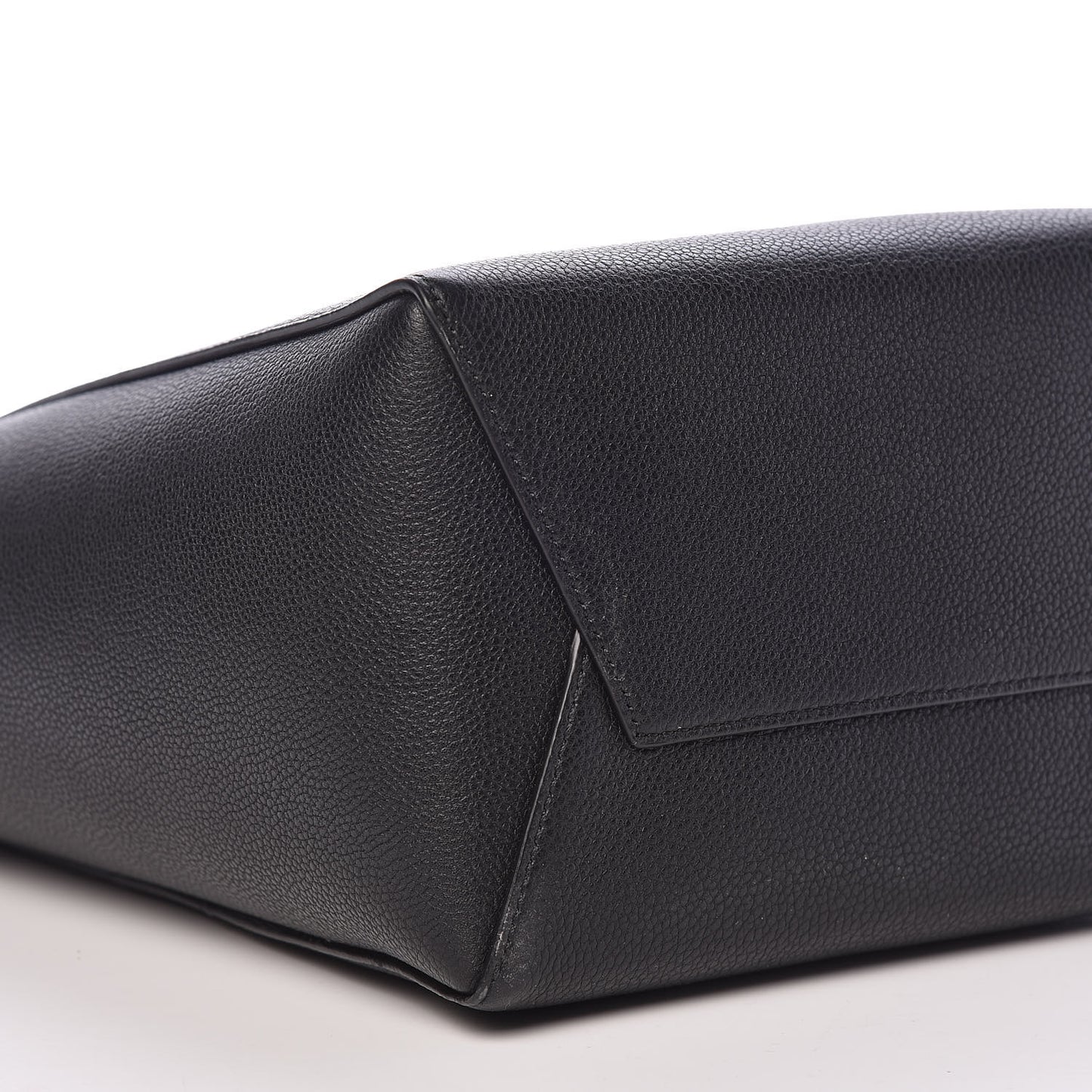 Soft Grained Calfskin Small Sangle Bucket Bag Black
