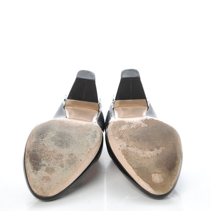 Miu Miu Vernice Crystal Jeweled Pumps 38 Black 7 of 13