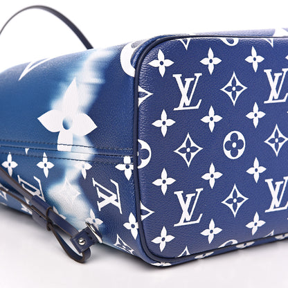 Louis Vuitton Monogram Escale Neverfull MM Blue 8 of 9