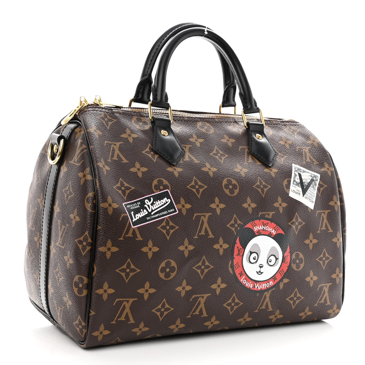 Monogram My World Tour Speedy Bandouliere 30 Black