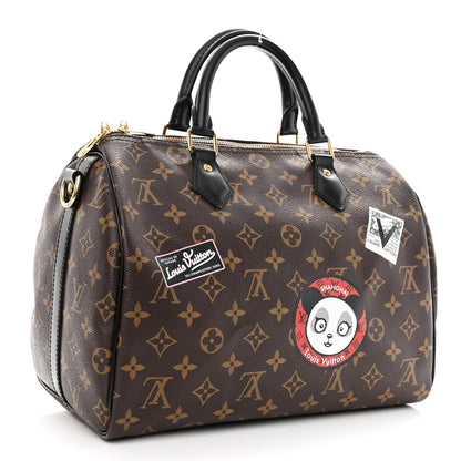 Louis Vuitton Monogram My World Tour Speedy Bandouliere 30 Black 2 of 8