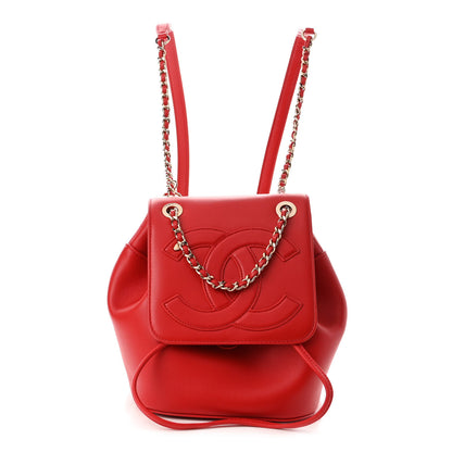 Chanel Lambskin CC Mania Backpack Red 1 of 9