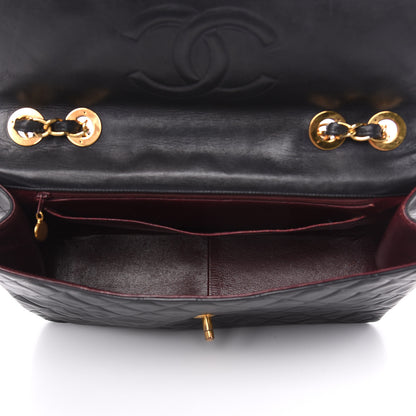 Chanel Lambskin Quilted XL Jumbo Single Flap Black 5 of 16