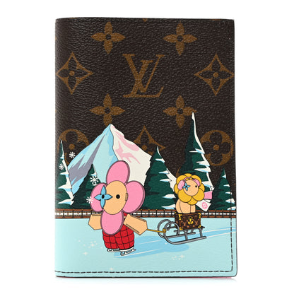 Louis Vuitton Monogram 2023 Christmas Animation Alpine Passport Cover Pink 1 of 7