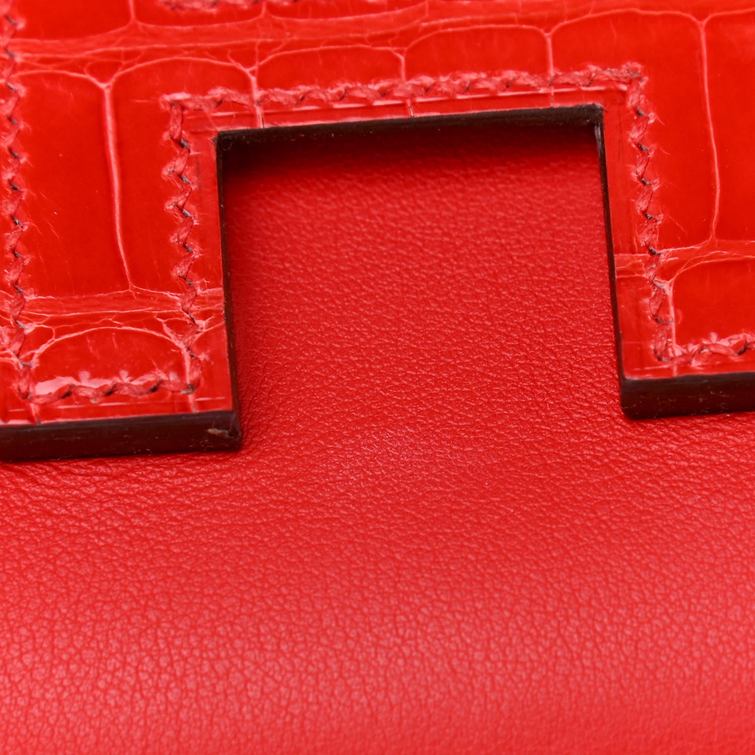 Hermes Swift Matte Alligator Jige Elan Touch 29 Clutch Rouge De Coeur 9 of 10