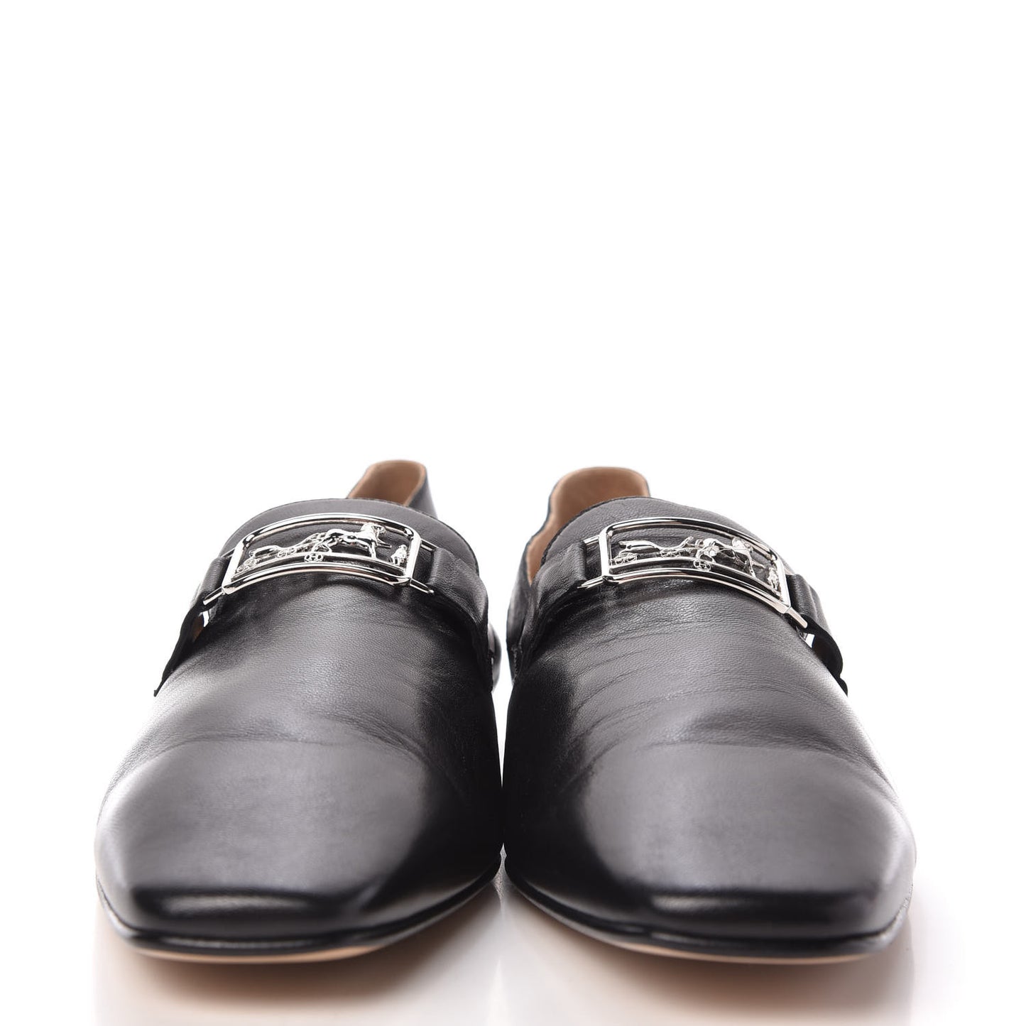 Supple Goatskin Womens Time Loafers 41 Black